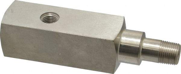 Enerpac - 10,000 psi Pressure Rating, Hydraulic Pressure Gage Adapter - 3/8 NPTF Male End, 3/8 NPTF Female End, 1/4 NPTF Guage Port - Industrial Tool & Supply