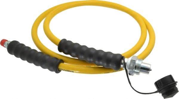 Enerpac - 1/4" Inside Diam x 1/4 NPT 6' Hydraulic Pump Hose - 10,000 psi, CH-604 Opposite End, Thermoplastic - Industrial Tool & Supply