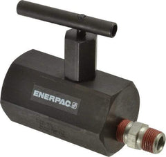 Enerpac - 3/8-18 Inlet Hydraulic Control Valve - 10,000 psi, 4" High x 2-1/4" Wide x 3-1/2" Long - Industrial Tool & Supply