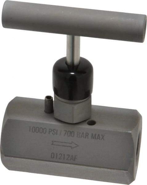 Enerpac - 3/8-18 Inlet Hydraulic Control Valve - 10,000 psi, 3-1/2" High x 1.87" Wide x 2.38" Long - Industrial Tool & Supply