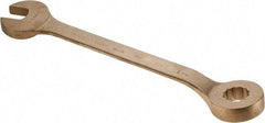 Ampco - 1-11/16" 12 Point Offset Combination Wrench - 15° Offset Angle, 22-3/4" OAL, Aluminum Bronze, Plain Finish - Industrial Tool & Supply