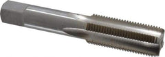 Interstate - 13/16-14 UNS 3B 4 Flute Bright Finish High Speed Steel Straight Flute Standard Hand Tap - Bottoming, Right Hand Thread, 4-15/32" OAL, H4 Limit, Oversize - Industrial Tool & Supply