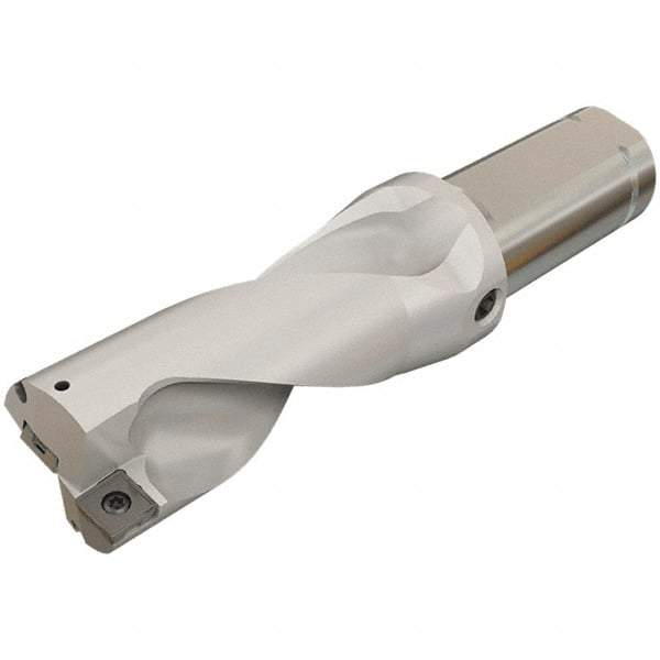 Iscar - 3-1/4" Max Drill Depth, 2xD, 1-5/8" Diam, Indexable Insert Drill - 2 Inserts, 1-1/2" Shank Diam, Straight Shank - Industrial Tool & Supply