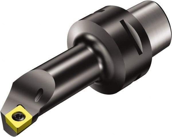 Sandvik Coromant - Left Hand Cut, Size C3, CCMT 09 T3 08 & CCMT 3(2.5)2 Insert Compatiblity, Internal Modular Turning & Profiling Cutting Unit Head - 17mm Ctr to Cutting Edge, 90mm Head Length, Through Coolant, Series CoroTurn 107 - Industrial Tool & Supply