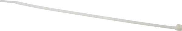 Made in USA - 15.093" Long Natural (Color) Nylon Standard Cable Tie - 120 Lb Tensile Strength, 1.93mm Thick, 103.19mm Max Bundle Diam - Industrial Tool & Supply