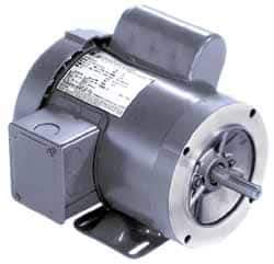 Marathon Electric - 1/3 Max hp, 1,725 Max RPM, Electric AC DC Motor - 115/208-230 V Input, Single Phase, 56C Frame, 0.62" Shaft Diam - Industrial Tool & Supply