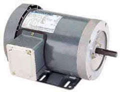 Marathon Electric - 1/2 Max hp, 3,450 Max RPM, Electric AC DC Motor - 208-230/460 V Input, Three Phase, 56C Frame, 0.62" Shaft Diam - Industrial Tool & Supply