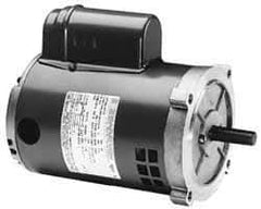 Marathon Electric - 3/4 Max hp, 3,450 Max RPM, Electric AC DC Motor - 115/208-230 V Input, Single Phase, 56J Frame - Industrial Tool & Supply