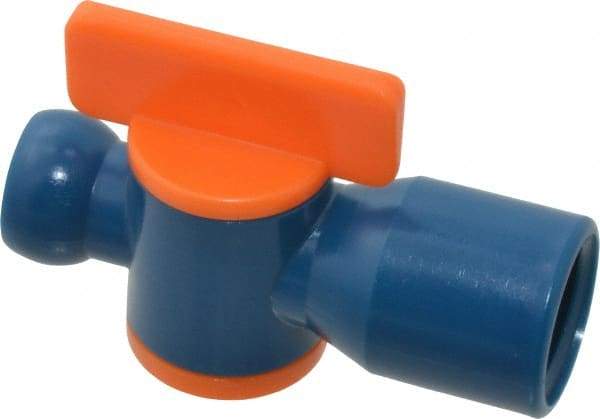 Loc-Line - 10 Piece, 1/4" ID Coolant Hose NPT Valve - Female to Female Connection, Acetal Copolymer Body, 1/4 NPT, Use with Loc-Line Modular Hose Systems - Industrial Tool & Supply