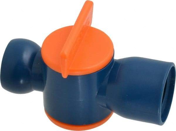 Loc-Line - 10 Piece, 1/2" ID Coolant Hose Valve Pack - Female to Female Connection, Acetal Copolymer Body, 1/2 NPT, Use with Loc-Line Modular Hose Systems - Industrial Tool & Supply