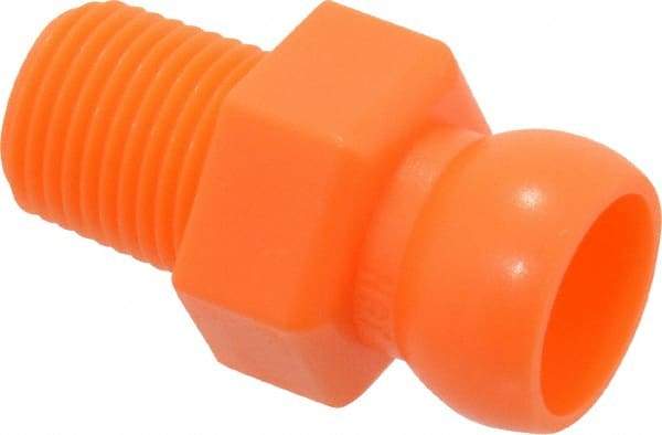 Loc-Line - 50 Piece, 1/4" Hose ID, Male to Female Coolant Hose Connector - 1/8" NPT, For Loc-Line Modular Hose Systems - Industrial Tool & Supply