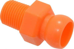 Loc-Line - 50 Piece, 1/4" Hose ID, Male to Female Coolant Hose Connector - 1/8" NPT, For Loc-Line Modular Hose Systems - Industrial Tool & Supply