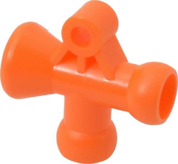 Loc-Line - 1/4" Hose Inside Diam, Coolant Hose T-Fitting - For Use with Loc-Line Modular Hose System, 20 Pieces - Industrial Tool & Supply