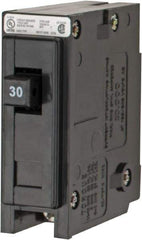 Eaton Cutler-Hammer - 30 Amp, 120/240 VAC, 24 VDC, 48 VDC, 80 VDC, 1 Pole, Plug In Miniature Circuit Breaker - Thermal Magnetic Trip, 14-4 AWG, 2-3/8 Inch Deep x 2-15/16 Inch High x 1 Inch Wide - Industrial Tool & Supply