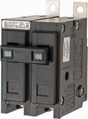 Eaton Cutler-Hammer - 100 Amp, 120/240 VAC, 24 VDC, 48 VDC, 80 VDC, 2 Pole, Bolt On Miniature Circuit Breaker - Thermal Magnetic Trip, 8-1/0 AWG, 2-3/8 Inch Deep x 2-15/16 Inch High x 2 Inch Wide - Industrial Tool & Supply