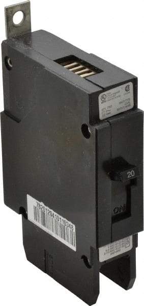 Eaton Cutler-Hammer - 20 Amp, 125 VDC, 277/480 VAC, 1 Pole, Bolt On Molded Case Circuit Breaker - Thermal Magnetic Trip, 14-10 AWG, 66.7mm Deep x 4 Inch High x 1 Inch Wide - Industrial Tool & Supply