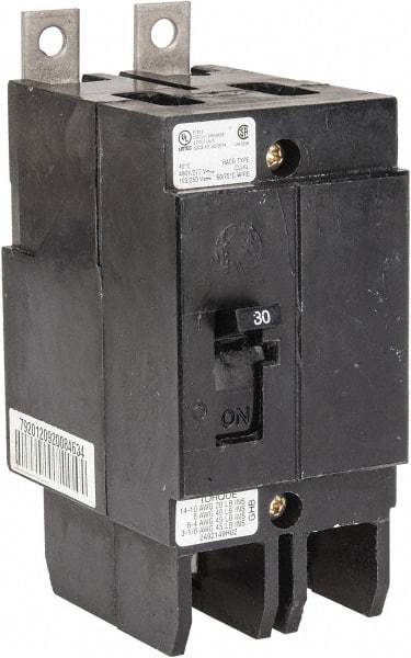 Eaton Cutler-Hammer - 40 Amp, 277/480 VAC, 2 Pole, Bolt On Molded Case Circuit Breaker - Thermal Magnetic Trip, 10-1/0 AWG, 66.7mm Deep x 4 Inch High x 2 Inch Wide - Industrial Tool & Supply