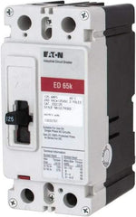 Eaton Cutler-Hammer - 125 Amp, 125 VDC, 240 VAC, 2 Pole, Molded Case Circuit Breaker - Thermal Magnetic Trip, 65 kA at 240 VAC Breaking Capacity, 4-4/0 AWG, 3-3/8 Inch Deep x 6 Inch High x 2-3/4 Inch Wide - Industrial Tool & Supply