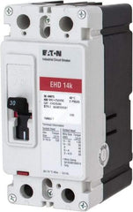 Eaton Cutler-Hammer - 30 Amp, 250 VDC, 480 VAC, 2 Pole, Molded Case Circuit Breaker - Thermal Magnetic Trip, 18 kA at 240 VAC Breaking Capacity, 14-1/0 AWG, 3-3/8 Inch Deep x 6 Inch High x 2-3/4 Inch Wide - Industrial Tool & Supply