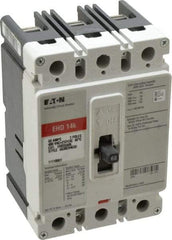 Eaton Cutler-Hammer - 60 Amp, 250 VDC, 480 VAC, 3 Pole, Molded Case Circuit Breaker - Thermal Magnetic Trip, 18 kA at 240 VAC Breaking Capacity, 14-1/0 AWG, 3-3/8 Inch Deep x 6 Inch High x 4-1/8 Inch Wide - Industrial Tool & Supply