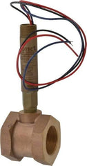 Dwyer - 2,000 psi, Brass Housing, Dwyer Flowtect Flow Switch - 6/5 GPM, Model V6 - Industrial Tool & Supply