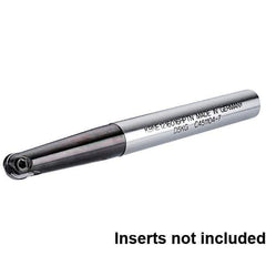 Kennametal - 3/4" Cut Diam, 1" Shank Diam, 7.48" OAL, Indexable Ball Nose End Mill - Industrial Tool & Supply
