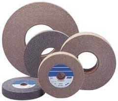 Norton - 10" Diam, 2" Face Width, 5" Center Hole, Fine Grade, Silicon Carbide Deburring Wheel - Convolute, Hard Density 8 Grade, 3,600 RPM - Industrial Tool & Supply