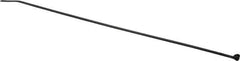 Thomas & Betts - 11.1" Long Black Nylon Standard Cable Tie - 30 Lb Tensile Strength, 1.31mm Thick, 76.2mm Max Bundle Diam - Industrial Tool & Supply