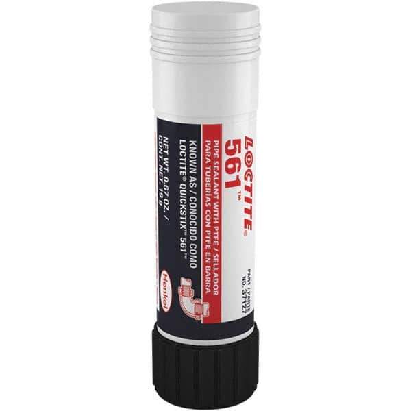 Loctite - 19 g Stick White Thread Sealant - 300°F Max Working Temp, For Metal Tapered Pipe Thread Fittings - Industrial Tool & Supply