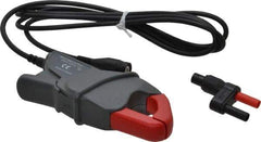Fluke - Black/Red Electrical Test Equipment Clamp - Use with Digital Multimeters, Powers Quality Meters, Scope Meters - Industrial Tool & Supply