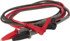 Fluke - Black/Red Electrical Test Equipment Leads - Use with Digital Multimeters - Industrial Tool & Supply