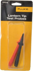 Fluke - Black/Red Electrical Test Equipment Probe - Use with TL22, TL24 Test Leads - Industrial Tool & Supply