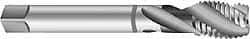 Emuge - #4-48 UNF, 3 Flute, 45° Helix, Bottoming Chamfer, Bright Finish, Cobalt Spiral Flute STI Tap - Right Hand Flute, 2.205" OAL, 0.141" Shank Diam, 0.472" Thread Length, 3B Class of Fit, Series Enorm Z - Exact Industrial Supply