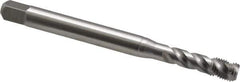 Emuge - 1/4-28 UNF, 3 Flute, 45° Helix, Bottoming Chamfer, Bright Finish, Cobalt Spiral Flute STI Tap - Right Hand Flute, 3.543" OAL, 0.318" Shank Diam, 0.669" Thread Length, 3B Class of Fit, Series Enorm Z - Exact Industrial Supply