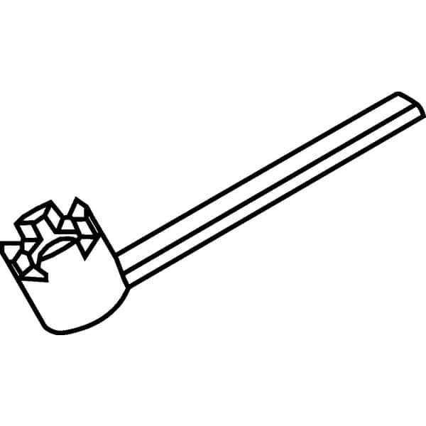 Kennametal - 17mm Hex Drive, Driver for Indexable Shell Mills - Compatible with Socket Head Cap Screws - Industrial Tool & Supply