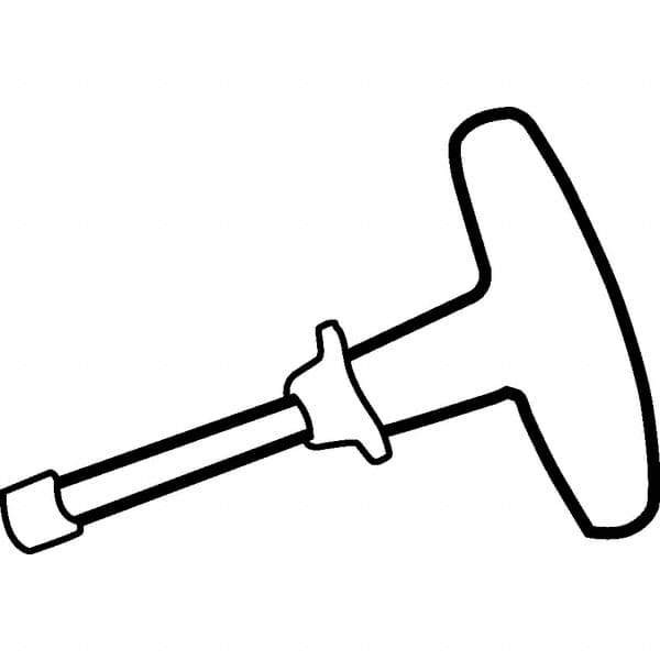 Kennametal - TP27 Torx Plus Drive, T Handle Driver for Indexable Tools - Industrial Tool & Supply