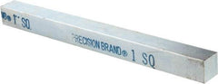 Precision Brand - 12" Long x 1" High x 1" Wide, Zinc-Plated Key Stock - Low Carbon Steel - Industrial Tool & Supply