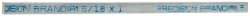 Precision Brand - 12" Long x 1/2" High x 5/16" Wide, Zinc-Plated Key Stock - Low Carbon Steel - Industrial Tool & Supply