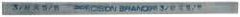 Precision Brand - 12" Long x 5/8" High x 3/8" Wide, Zinc-Plated Key Stock - Low Carbon Steel - Industrial Tool & Supply