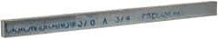 Precision Brand - 12" Long x 3/4" High x 3/8" Wide, Zinc-Plated Key Stock - Low Carbon Steel - Industrial Tool & Supply