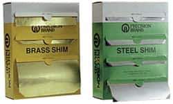 Precision Brand - 4 Piece, 50 Inch Long x 6 Inch Wide x 0.001 to 0.005 Inch Thick, Assortment Roll Shim Stock - Brass, 0.001 to 0.005 Inch Thick - Industrial Tool & Supply