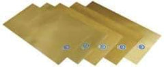Precision Brand - 15 Piece, 0.001 to 0.031 Inch Thickness, Brass Shim Stock Sheet Assortment - 12 Inch Long x 6 Inch Wide - Industrial Tool & Supply