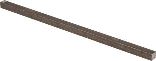 Precision Brand - 12" Long x 7/16" High x 7/16" Wide, Plain Key Stock - Low Carbon Steel - Industrial Tool & Supply