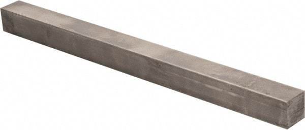 Precision Brand - 12" Long x 7/8" High x 7/8" Wide, Plain Key Stock - Low Carbon Steel - Industrial Tool & Supply