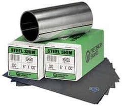 Precision Brand - 5 Ft. Long x 6 Inch Wide x 0.006 Inch Thick, Roll Shim Stock - Stainless Steel - Industrial Tool & Supply