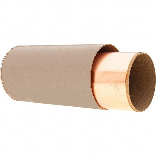 Precision Brand - 100 Inch Long x 6 Inch Wide x 0.001 Inch Thick, Roll Shim Stock - Copper - Industrial Tool & Supply