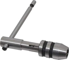 PEC Tools - 1/4 to 1/2" Tap Capacity, T Handle Tap Wrench - 3-3/4" Overall Length - Exact Industrial Supply