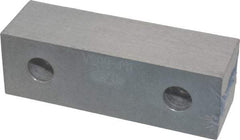 Gibraltar - 6-1/8" Wide x 2" High x 1" Thick, Flat/No Step Vise Jaw - Soft, Aluminum, Fixed Jaw, Compatible with 6" Vises - Industrial Tool & Supply