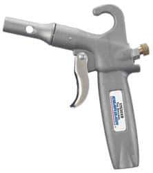 Guardair - 120 Max psi Safety Shield Safety Air Gun - 1/4 NPT, 2" Tube Length, Aluminum - Industrial Tool & Supply