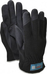 MSC - Size S (7) Amara Work Gloves - For Mechanic's & Lifting, Uncoated, Slip-On Cuff, Full Fingered, Black, Paired - Industrial Tool & Supply